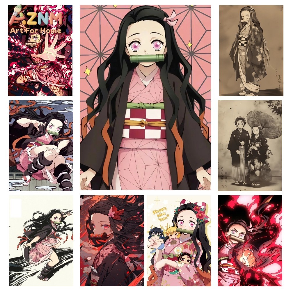 Photography Pose - Pintura em Tela de Anime Demon