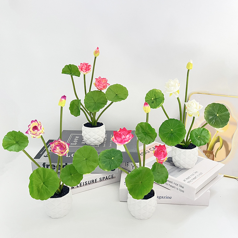 Mini Planta de Lótus Artificia - Photography Simulator avaliação e preço