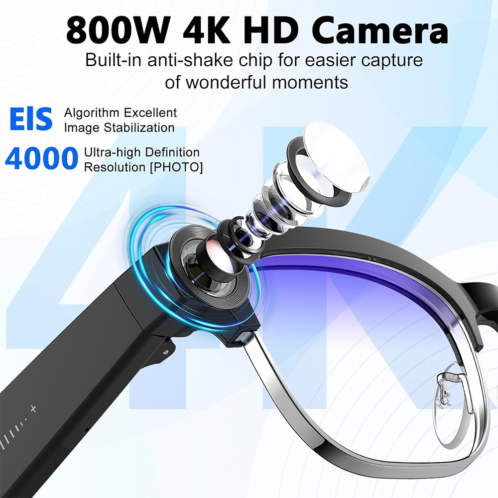 Óculos Inteligentes 4K com IA, - Photography Videography avaliação e preço