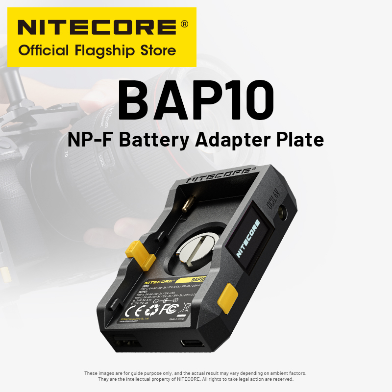 Nitecore bap10 NP-F placa adap - Photography Videography avaliação e preço