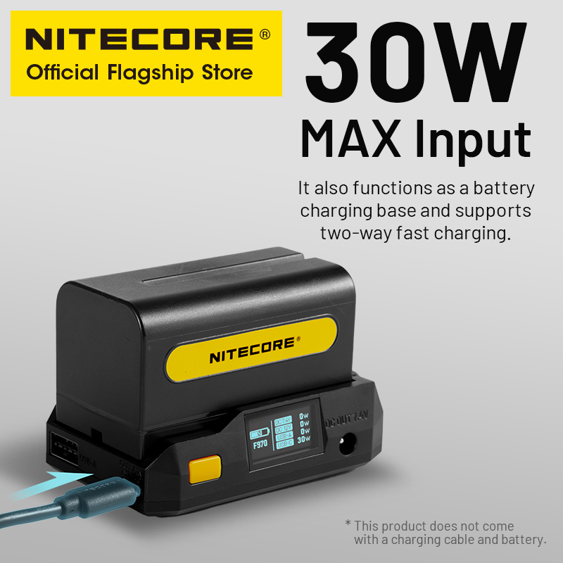 Nitecore bap10 NP-F placa adap - Photography Videography avaliação e preço