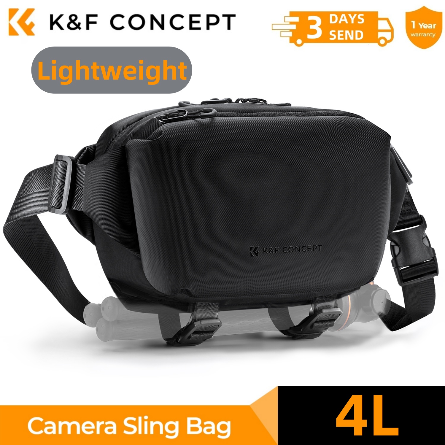 Bolsa de ombro para câmera K&F - Camera Bag Waterproof avaliação e preço